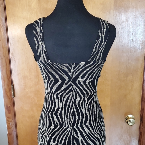 All that Jazz Black and CreamSheath Maxi Dress - Picture 4 of 5